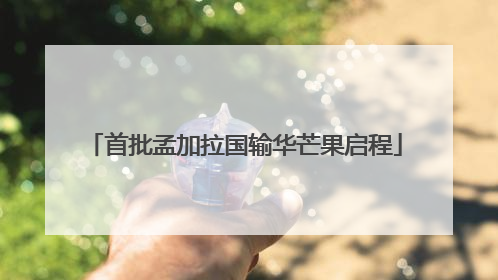 首批孟加拉国输华芒果启程