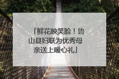 鲜花映笑脸！鲁山县妇联为优秀母亲送上暖心礼