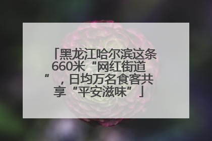 黑龙江哈尔滨这条660米“网红街道”，日均万名食客共享“平安滋味”
