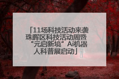 11场科技活动来袭 珠晖区科技活动周暨“元启新境”Ai机器人科普展启动