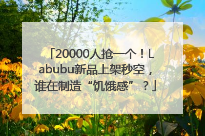 20000人抢一个！Labubu新品上架秒空，谁在制造“饥饿感”？