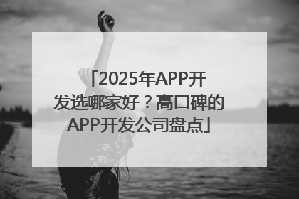 2025年APP开发选哪家好？高口碑的APP开发公司盘点