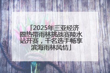 2025年三亚经济圈热带雨林挑战赛陵水站开赛，千名选手畅享滨海雨林风情