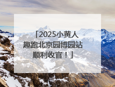 2025小黄人趣跑北京园博园站顺利收官！