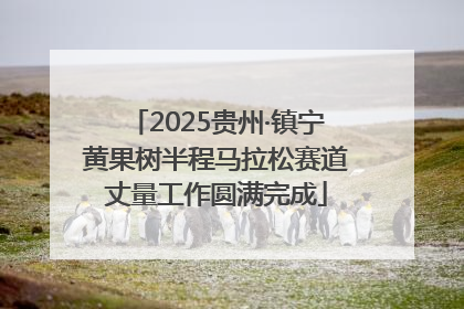 2025贵州·镇宁黄果树半程马拉松赛道丈量工作圆满完成