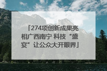 274项创新成果亮相广西南宁 科技“盛宴”让公众大开眼界