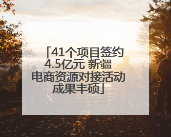 41个项目签约4.5亿元 新疆电商资源对接活动成果丰硕