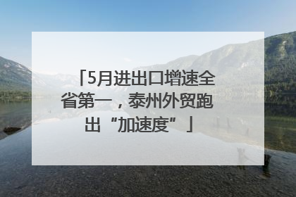 5月进出口增速全省第一，泰州外贸跑出“加速度”