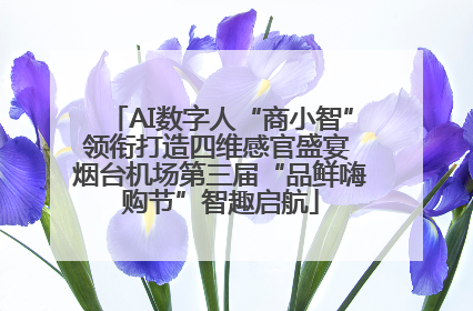 AI数字人“商小智”领衔打造四维感官盛宴 烟台机场第三届“品鲜嗨购节”智趣启航